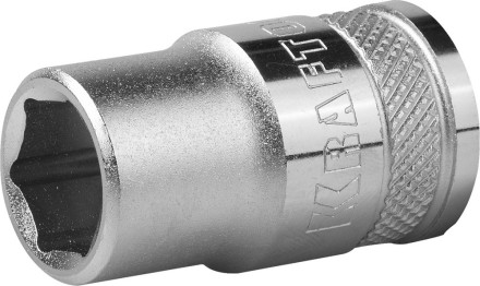 Торцовая головка KRAFTOOL &quot;INDUSTRIE QUALITAT&quot;, Cr-V, FLANK, хромосатинированная, 1/2&quot;, 13 мм 27805-13_z01 купить в Уфе