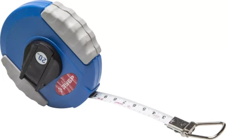 Мерная лента ЗУБР &quot;ЭКСПЕРТ&quot;, стальное полотно с нейлоновым покрытием, двухкомпонентный ударопрочный корпус, 20м 34165-20_z01 купить в Уфе