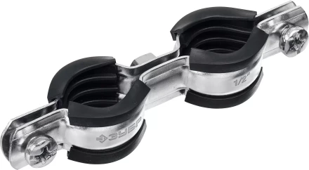 ЗУБР 1/2, цинк, 8 шт, двойной трубный хомут (37890-20-24) купить в Уфе