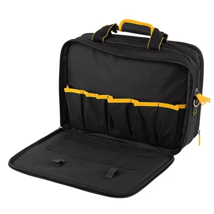 Сумка для инструмента, 400х170х300 мм, 3 отделения, 28 карманов, наплечный ремень// Denzel 90295 купить в Уфе