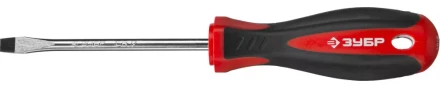 Отвертка ЗУБР &quot;МАСТЕР&quot;, Cr-v, эргономичная двухкомпонентная рукоятка, SL6,5x100мм 25061-6.5-100_z03 купить в Уфе