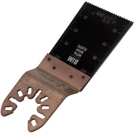 Насадка для МФИ режущая пазовая прямая, BiM, по металлу и дереву, 33 x 1.4 мм, мелкий зуб Denzel 782305 купить в Уфе