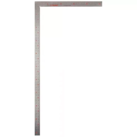 Угольник ЗУБР &quot;ЭКСПЕРТ&quot; столярный нерж. сталь, шкала: шаг 1 мм, гравированная, 500 х 250 мм 34350-50 купить в Уфе