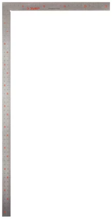 Угольник ЗУБР &quot;ЭКСПЕРТ&quot; столярный нерж. сталь, шкала: шаг 1 мм, гравированная, 500 х 250 мм 34350-50 купить в Уфе