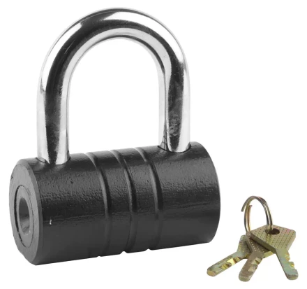 Замок ЗУБР "МАСТЕР" навесной, повышенной защищенности, дисковый механизм секрета, ключ 7 "пинов", 82 x 46 мм 3720-21_z01 купить в Уфе