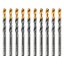 Сверло по металлу Denzel, 6 мм, HSS-Tin, Golden Tip, 10 шт. 717215 купить в Уфе