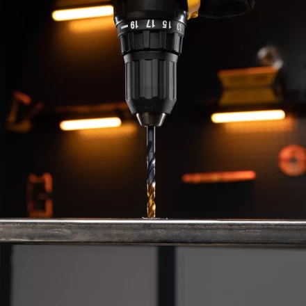 Сверло по металлу Denzel, 6 мм, HSS-Tin, Golden Tip, 10 шт. 717215 купить в Уфе