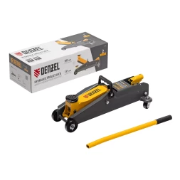 Домкрат гидравлический подкатной Denzel 51230, 2 т, 135-385 мм