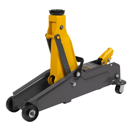 Домкрат гидравлический подкатной Denzel 51230, 2 т, 135-385 мм купить в Уфе