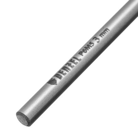 Сверло спиральное по металлу Denzel 3 x 61мм, Р6М5, Golden Tip, многогранная заточка, 2шт., 718268 купить в Уфе