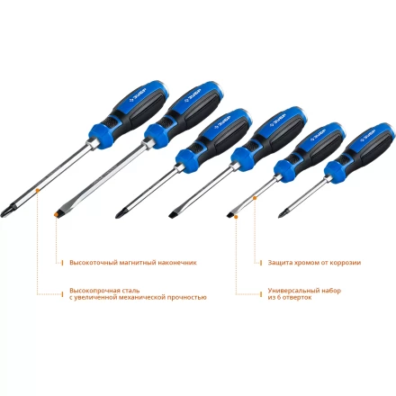 Набор ударных отверток УДАРНИК серия ПРОФЕССИОНАЛ купить в Уфе