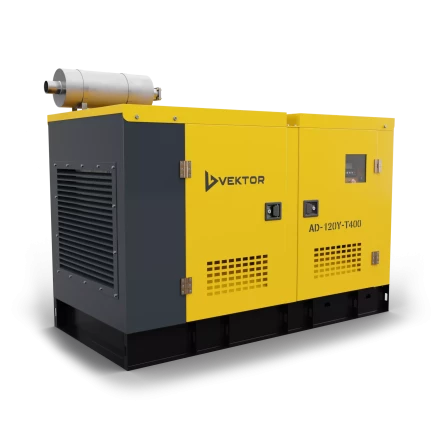 Дизельный генератор Vektor AD-120Y-T400 в шумозащитном кожухе купить в Уфе
