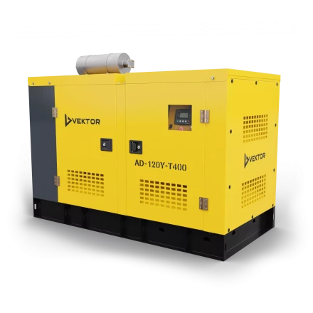 Дизельный генератор Vektor AD-120Y-T400 в шумозащитном кожухе купить в Уфе