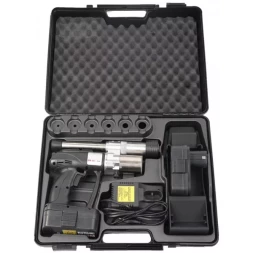 Пресс-инструмент ЗУБР "ШиреФит" электрический для развальцовки труб, в пластиковом кейсе, 14-32мм 51615