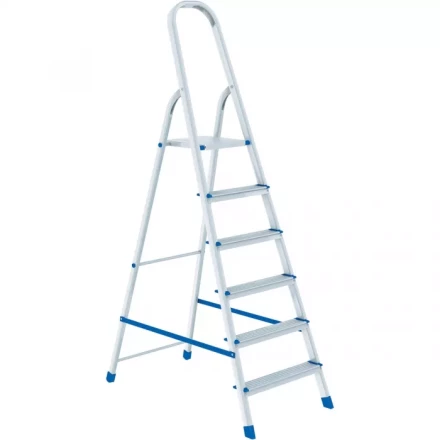 Стремянка 6 ступеней алюминиевая СИБРТЕХ 97716 купить в Уфе