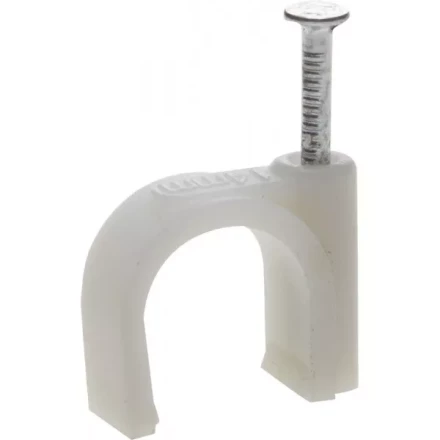 ЗУБР "МАСТЕР". Скоба-держатель для круглого кабеля, с оцинкованным гвоздем, 14 мм, 30 шт 45111-14 купить в Уфе