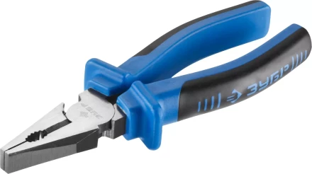 Плоскогубцы комбинированные ЗУБР эксцентриковое расположение шарнира, особостойкое спец. покрытие Н12Х1 (никель/хром), двухком рукоятки, 200мм 2201-1-20_z01 купить в Уфе