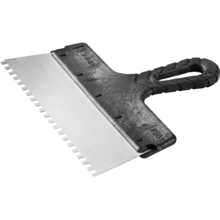 Шпатель ЗУБР &quot;СТАНДАРТ&quot; фасадный, стальное полотно, 250мм, зуб 6х6 10053-25 купить в Уфе