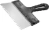 Шпатель ЗУБР &quot;СТАНДАРТ&quot; фасадный, стальное полотно, 250мм, зуб 6х6 10053-25 купить в Уфе