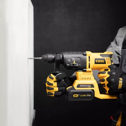 Бур по бетону Denzel, 8 x 110 мм, двойная спираль, три пылеотводящие кромки, 705010 купить в Уфе