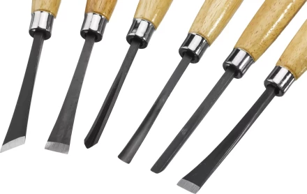 Набор STAYER: Резцы фигурные, с деревянной ручкой, 6шт 1832-H6 купить в Уфе