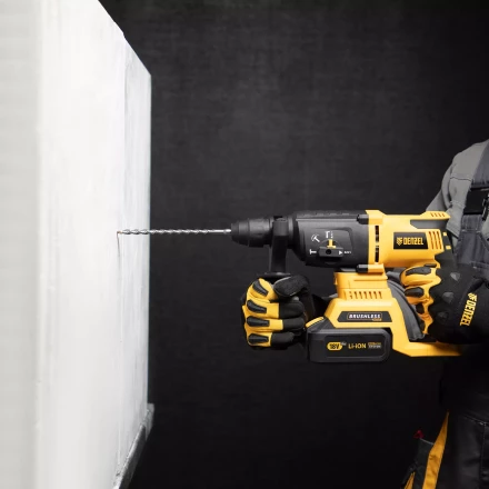 Бур по бетону Denzel, 8 x 210 мм, двойная спираль, три пылеотводящие кромки, 705013 купить в Уфе