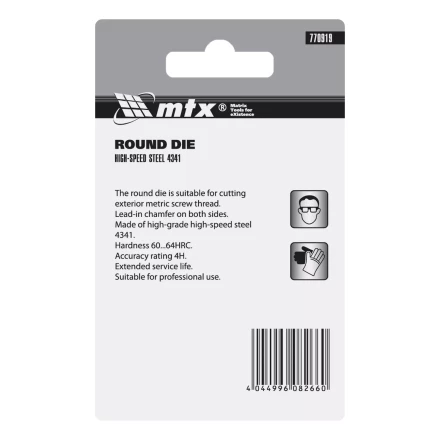 Плашка Matrix М10 х 1.25 мм, Р6М5, 770919 купить в Уфе