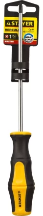 Отвертка STAYER &quot;MASTER&quot; &quot;HERCULES&quot;, Сr-V, противоскользящая рукоятка, PH1x150мм 25052-1-15_z02 купить в Уфе