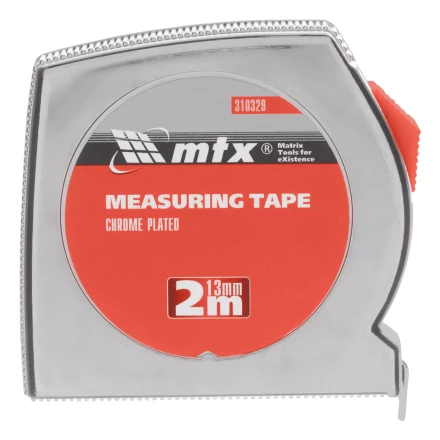 Рулетка Matrix Chrom, 2 м x 13 мм, хромированный корпус, 310329 купить в Уфе
