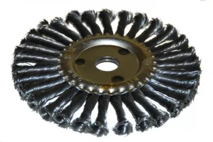 Щетка для УШМ Ф22,2/178 мм дисковая сталь витая Энкор 51586 купить в Уфе