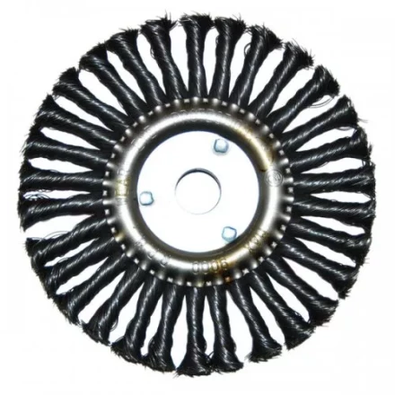 Щетка для УШМ Ф22,2/178 мм дисковая сталь витая Энкор 51586 купить в Уфе