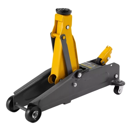 Домкрат гидравлический подкатной Denzel 51231, 2 т, 135-385 мм, в пласт. кейсе купить в Уфе