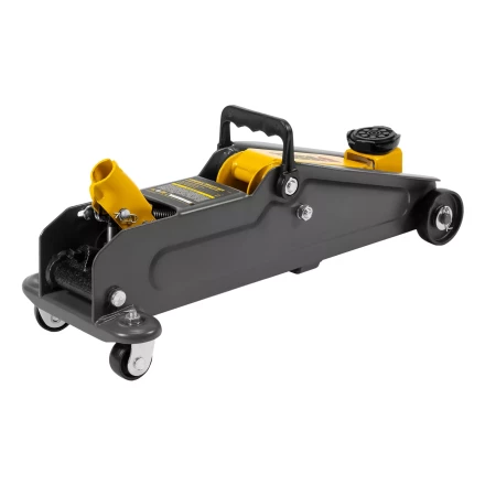 Домкрат гидравлический подкатной Denzel 51231, 2 т, 135-385 мм, в пласт. кейсе купить в Уфе