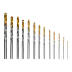 Набор сверл по металлу Denzel 723002, 1,5-6,5мм, Р6М5-TiN, Golden Tip, 13 шт купить в Уфе