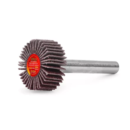 Круг MESSER шлифовальный лепестковый с оправкой (на шпильке) 22х10х6  #100 купить в Уфе