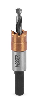 HSS-TiN коронка MESSER 12мм с центр. сверлом без пружины для  лист. материала до 2 мм ц/х купить в Уфе