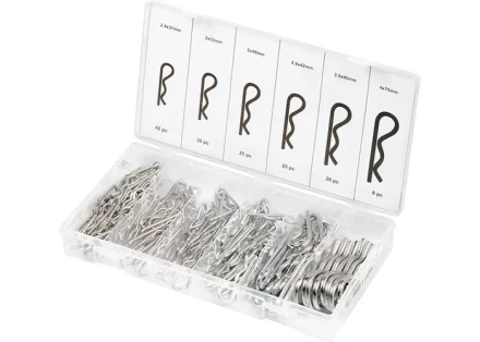 Набор шплинтов, S головки, с фиксацией, 150 предм. СИБРТЕХ 47605 купить в Уфе