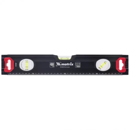 Уровень алюминиевый усиленный 400 мм MATRIX артикул 34360 купить в Уфе