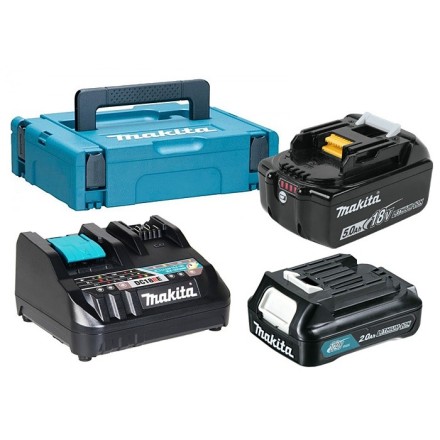 Набор 2 аккумулятора BL1850Bx1 шт. и BL1021Bx1 шт.+ зарядное устройство DC18RE Makita 199024-2 купить в Уфе
