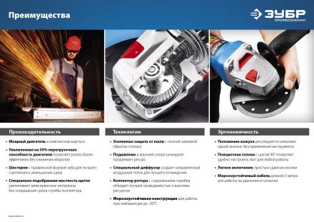 Машина углошлифовальная УШМ-П125-1000 серия ПРОФЕССИОНАЛ купить в Уфе