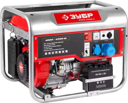 Генератор бензиновый ЗЭСБ-4500-Э серия МАСТЕР купить в Уфе
