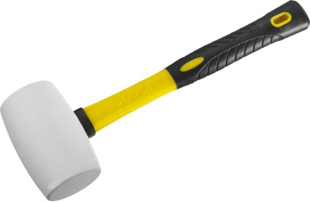 Киянка STAYER &quot;PROFI&quot; резиновая БЕЛАЯ, с фиберглассовой ручкой, 450г 20533-450 купить в Уфе