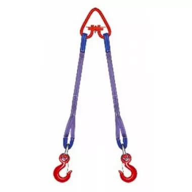 Строп текстильный двухветвевой 2СТ 6.3 т L=2 м SF7 150 мм Звено РТ-3 купить в Уфе