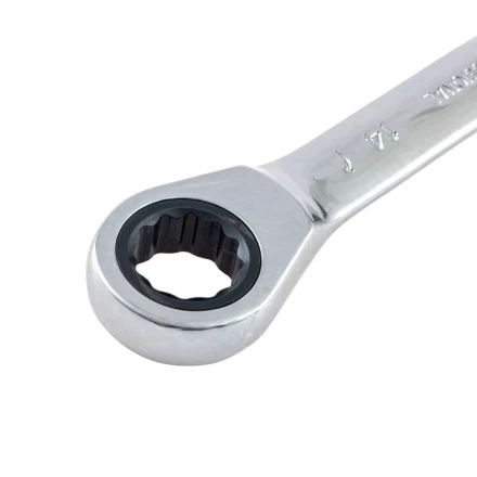 Ключ накидной трещоточный, 12 х 14мм, CrV, зеркальный хром Matrix 14499 купить в Уфе