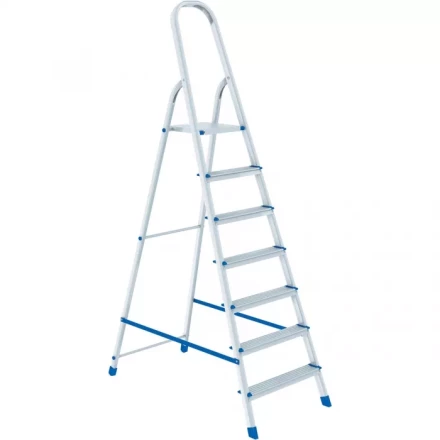 Стремянка 7 ступеней алюминиевая СИБРТЕХ 97717 купить в Уфе