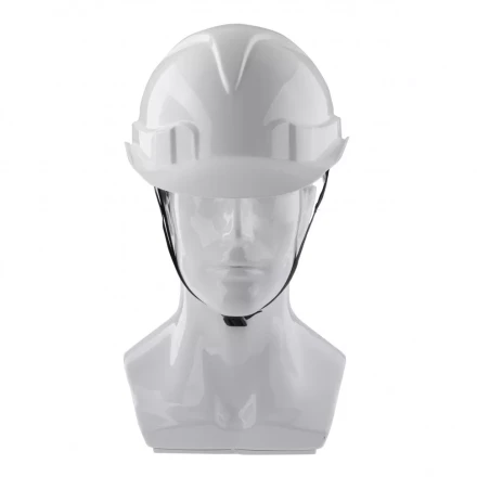 Каска защитная с храповым механизмом Европласт белая Россия Сибртех 89109 купить в Уфе