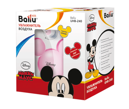 Увлажнитель ультразвуковой  BALLU UHB-240 pink/розовый Disney купить в Уфе