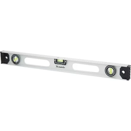 Уровень алюминиевый Рельс 2000 мм 3 глазка 1 поворотный  MATRIX 34041 купить в Уфе