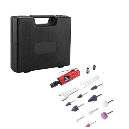 Шлифмашина ПШМ пневматическая DEKO DKPT02 SET 3, 018-1102, в чемодане с набором 15 предметов купить в Уфе