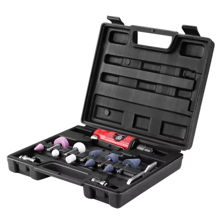 Шлифмашина ПШМ пневматическая DEKO DKPT02 SET 3, 018-1102, в чемодане с набором 15 предметов купить в Уфе